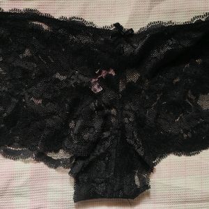 Black Net Brief Panty