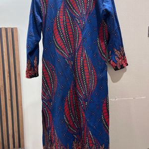 Blue Woollen Designer Kurta