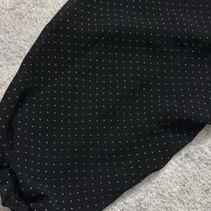 Black Polka Dot Formal Top