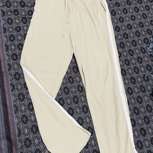 Beige Track Pants