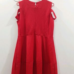 Red Bead Work Dress