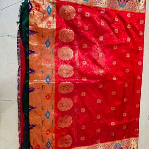 kathpadar saree with blouse