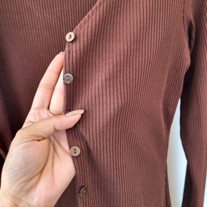 H&M Brown Cardigan/ Size-S