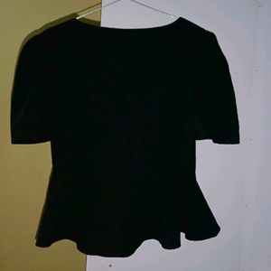 Black Korean Top For Women