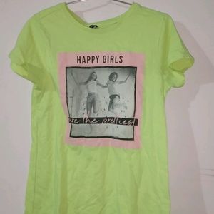 RIO Neon Yellow Tshirt for Girls/ Women