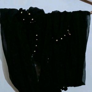 Black Net Dupatta