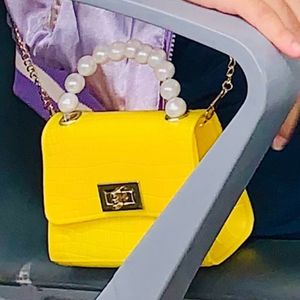 Mini Yellow Sling Bag