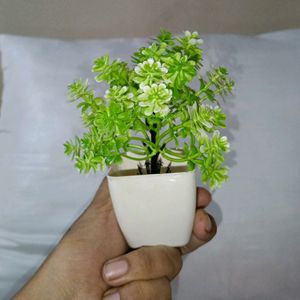 Set Of Four Artificial Plants With Pot