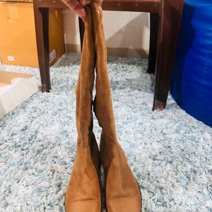 Tan Long Boots