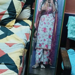 Gota Patti Kurta With Plazzo And Dupatta