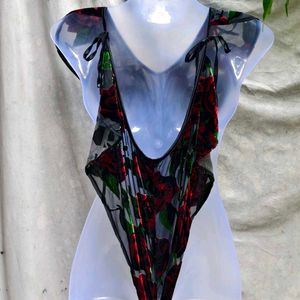 SAVAGE SEXIEST FLOWER PRINT BODYSUIT