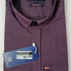 Men's Solid Purple full Sleeve Shirt