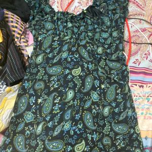 Ruffled Green Dress