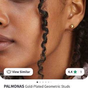 Palmonas 18k Gold Plated Geometric Studs