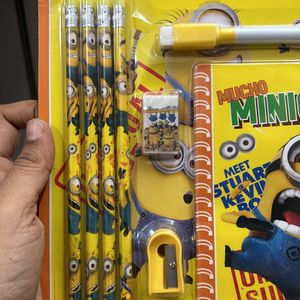 NEW MINIONS KIDS STATIONERY SET