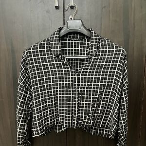 Zudio Checkered Crop Shirt.