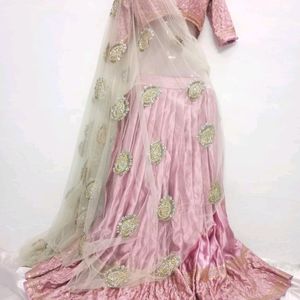 Pink Wedding Guest Lehenga Choli