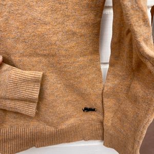 Mustard Colored Stretchable Warm Sweater