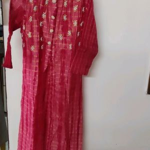 Chanderi Slit Kurti