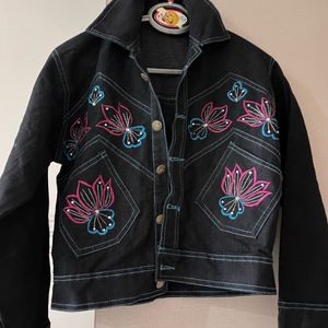 Denim Black Jacket