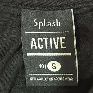 Splash - 'Too Hot for Cardio' Reflective Black Tee