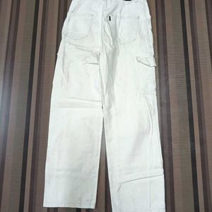 DG-26 Size-30 Cargo Straight Women Denim Jeans