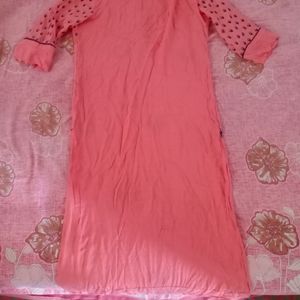 Light Rose Pink Long Kurta..No Flaws ..No Colour Faded..It's Looks Totally Good