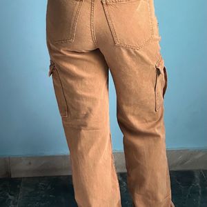 Coffee Brown Cargo Pants