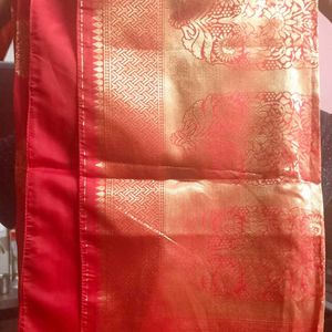 Banarasi Silk with Readymade Blouse.