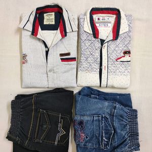 Combo of 2 Shirts With Denims