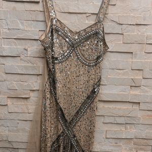 Nude Sequinned Dress