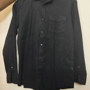 solid black party shirt