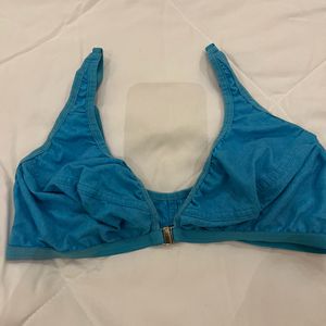 Front Open Sky Blue Bra