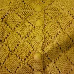 Hand Woven Mustard Top