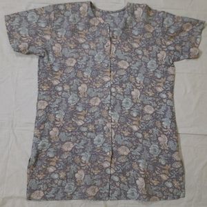 Women Lavender Top Cum Shirt