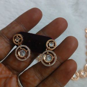 DC Brand American Diamond Rosegold Necklace