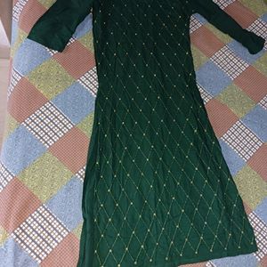 Green Kurti Set