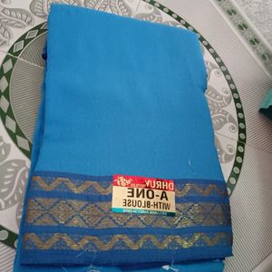 Special Borderline Saree With Unstitched Blouse