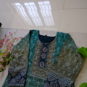 Kurti Pant With Dupatta Set