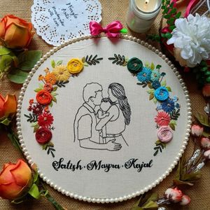 Free Gift Wrapping Embroidery Portrait