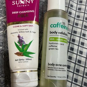 M Caffeine Body Exfoliating And Ilk Cleansing