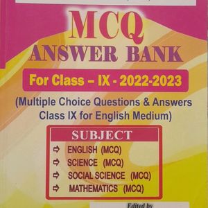 MCQ ANSWER BANK FOR CLASS 9