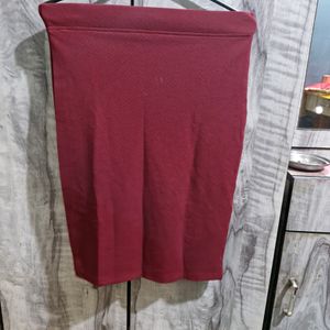 Maroon Skirt