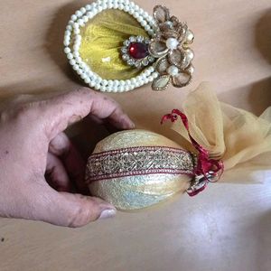 Decorated Dry Coconuts