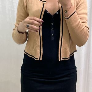 Korean Light Brown Beautiful Cardigan