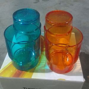 Tupperware Cups 4 Pieces