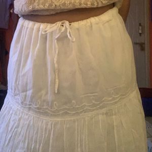 White Long Skirt