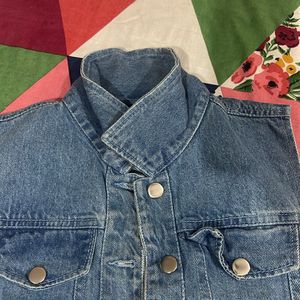 Light Blue Denim Sleeveless Jacket