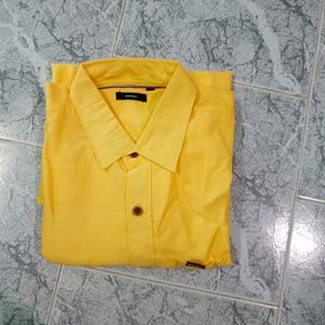 Diesel Mens Shirt XL Size Yellow Color Shirts