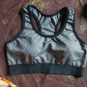 Grey Sport Bra